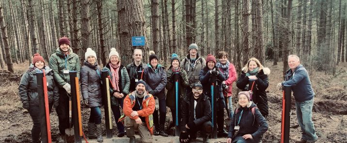 Mansfield building society employees in forest