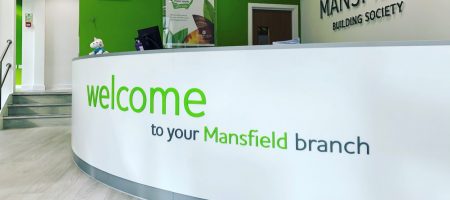 mansfield building society main branch inside front desk